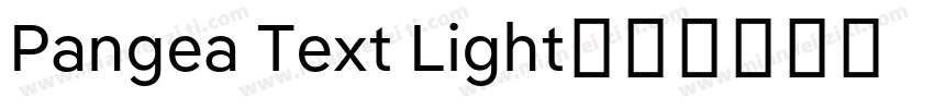 Pangea Text Light字体转换